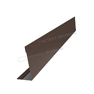 Планка угла усиливающая для забора 40х20 х 2000 (VALORI-20-DarkBrown-0.5)