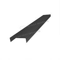 Планка декоративная на столб 40мм 20х42 х 2500 (VALORI Д-20-DarkGrey\DarkGr-0.5)