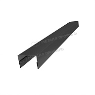 Планка крышки забора 40мм 30х45 х 2000 (VALORI-20-DarkGrey-0.5)
